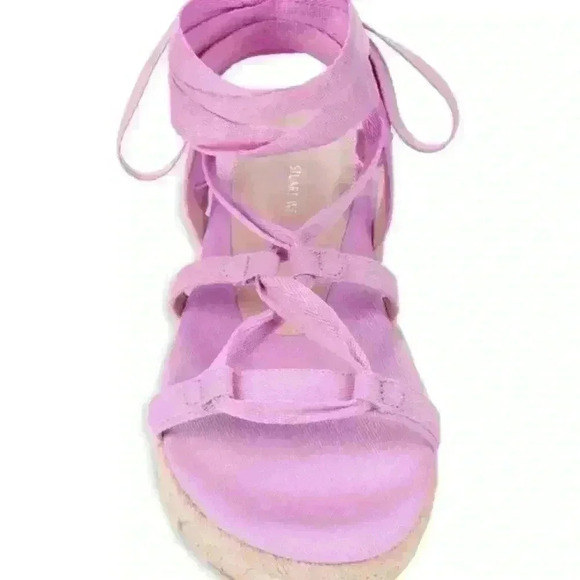 Stuart Weitzman Espadrille Platform Sandals, Pink Size 5.5 or 36 EU - Picture 2 of 10